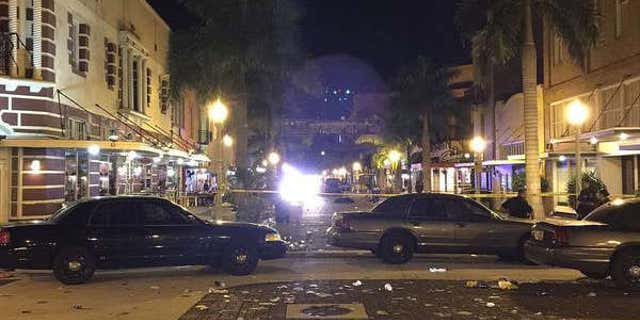 Fort Myers Police investigate a shooting at ZombiCon in Fort Myers, Fla.