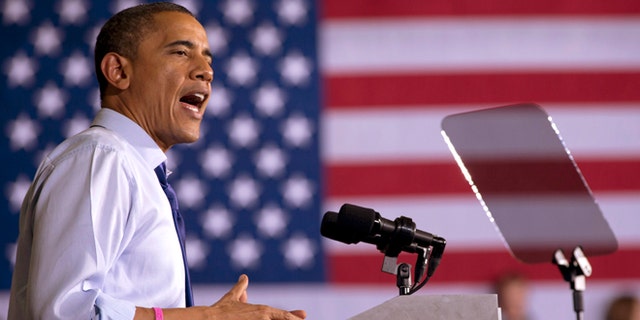 Oct. 17, 2012: President Barack Obama speaks at a campaign event at Cornell College in Mt. Vernon, Iowa.