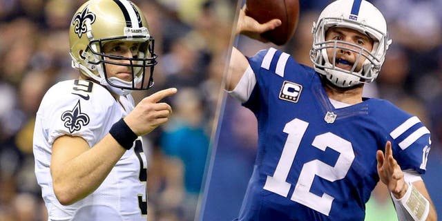Oct 15, 2015; New Orleans, LA, USA; New Orleans Saints quarterback Drew Brees (9) against the Atlanta Falcons during the second quarter of a game at the Mercedes-Benz Superdome. Mandatory Credit: Derick E. Hingle-USA TODAY Sports Oct 15, 2015; New Orleans, LA, USA; New Orleans Saints quarterback Drew Brees (9) against the Atlanta Falcons during the second quarter of a game at the Mercedes-Benz Superdome. Mandatory Credit: Derick E. Hingle-USA TODAY Sports