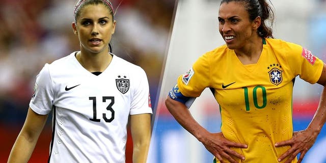 MONTREAL, QC - JUNE 30: Alex Morgan #13 of the United States looks on in the first half against Germany in the FIFA Women's World Cup 2015 Semi-Final Match at Olympic Stadium on June 30, 2015 in Montreal, Canada. (Photo by Elsa/Getty Images) MONTREAL, QC - JUNE 30: Alex Morgan #13 of the United States looks on in the first half against Germany in the FIFA Women's World Cup 2015 Semi-Final Match at Olympic Stadium on June 30, 2015 in Montreal, Canada. (Photo by Elsa/Getty Images)