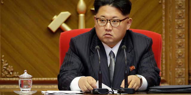 FILE - In this May 9, 2016 file photo, North Korean leader Kim Jong Un listens during the party congress in Pyongyang, North Korea.