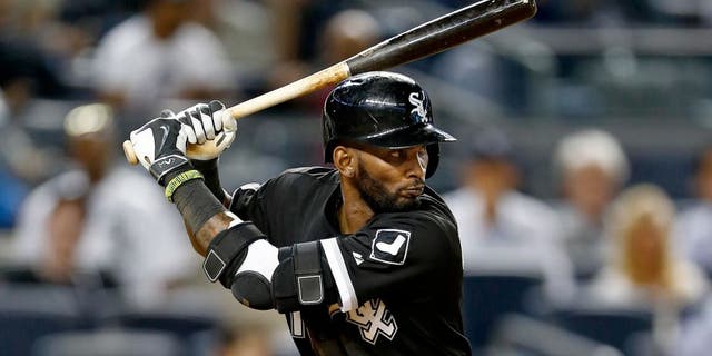NEW YORK, NY - SEPTEMBER 24: Alexei Ramirez #10 of the Chicago White Sox in action against the New York Yankees during a MLB baseball game at Yankee Stadium on September 24, 2015 in the Bronx borough of New York City. (Photo by Rich Schultz/Getty Images)