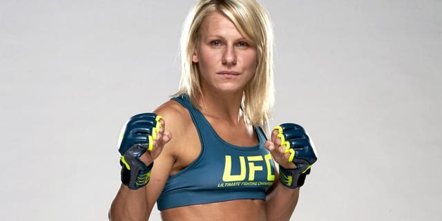 LAS VEGAS, NV - JULY 3: Justine Kish poses for a portrait during the TUF 20 Media Day session at the TUF gym on July 3, 2014 in Las Vegas, Nevada. (Photo by Esther Lin/Zuffa LLC/Zuffa LLC via Getty Images)