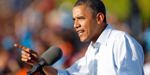 Nov. 4, 2012: President Barack Obama speaks during a campaign event at McArthur High School in Hollywood, Fla.