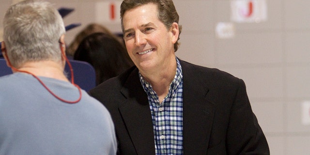FILE: Sen. Jim DeMint waits to cast his vote at Mitchell Road Elementary School in Greenville, S.C., on Nov. 2.