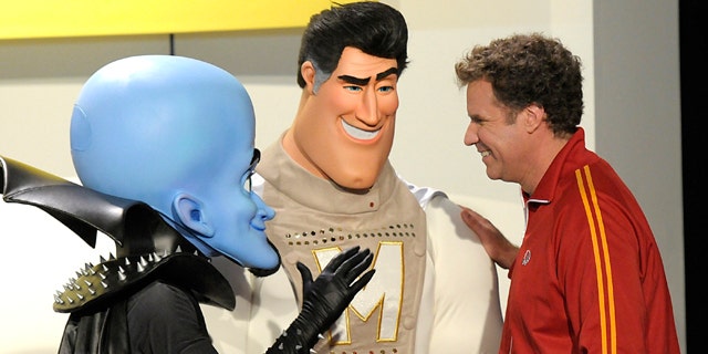 Oct. 30: Actor Will Ferrell poses with costumed characters at the Los Angeles premiere of the animated feature film "Megamind."