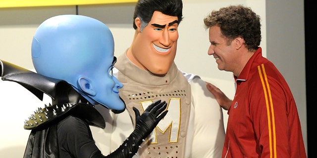 Oct. 30: Actor Will Ferrell poses with costumed characters at the Los Angeles premiere of the animated feature film "Megamind."
