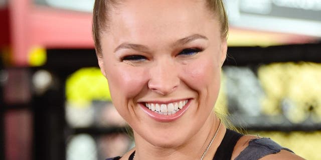 GLENDALE, CA - OCTOBER 27: UFC Champion Ronda Rousey, Hosts Media Day Ahead of The Rousey Vs. Holm Fight at the Glendale Fighting Club on October 27, 2015 in Glendale, California. (Photo by Frazer Harrison/Getty Images)