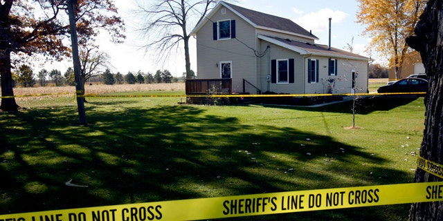 Nov. 1: A family home is seen in Martin, Ohio. Authorities are investigating three murders at the William and Sue Liske home.