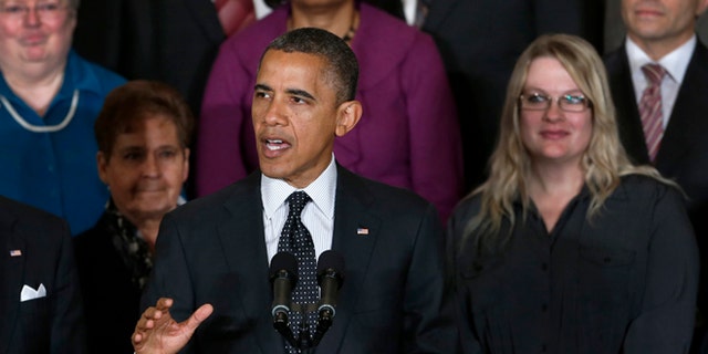 Nov. 9, 2012: President Barack Obama gestures as he speaks about the economy and the deficit.