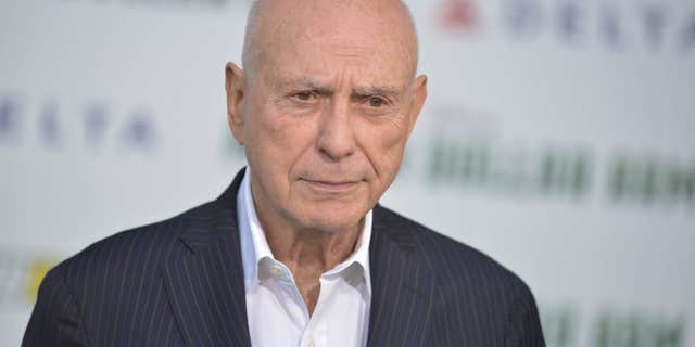 FILE - In this May 6, 2014 file photo, Alan Arkin arrives at the world premiere of "Million Dollar Arm" in Los Angeles.