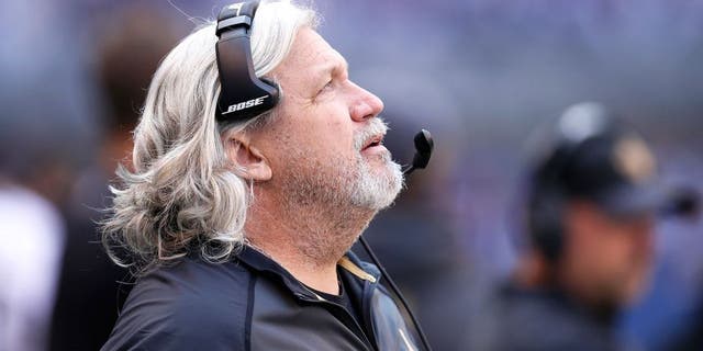 INDIANAPOLIS, IN - OCTOBER 25: Defensive coordinator Rob Ryan of the New Orleans Saints looks on against the Indianapolis Colts during a game at Lucas Oil Stadium on October 25, 2015 in Indianapolis, Indiana. The Saints defeated the Colts 27-21. (Photo by Joe Robbins/Getty Images)