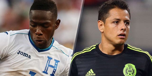 Maynor Figueroa of Honduras during the CONCACAF Gold Cup match between Honduras and Panama at Gillette Stadium on July 10, 2015 in Foxboro, Massachusetts. (Photo by Matthew Ashton - AMA/Getty Images) Javier Hernandez #14 of Mexico against Argentina during a international friendly at AT&T Stadium on September 8, 2015 in Arlington, Texas. (Photo by Ronald Martinez/Getty Images)