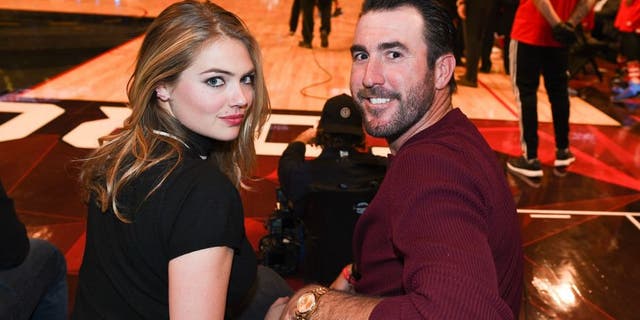 TORONTO, ON - FEBRUARY 14: Model/ Actress Kate Upton (L) and Justin Verlander attends the 2016 NBA All-Star Game at Air Canada Centre on February 14, 2016 in Toronto, Canada. (Photo by George Pimentel/Getty Images)