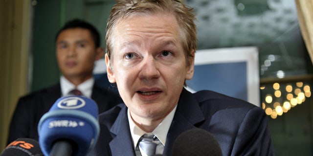 Nov. 4: Wikileaks founder Julian Assange speaks during a press conference in Switzerland.