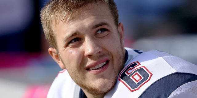 ORCHARD PARK, NY - OCTOBER 12: Ryan Allen #6 of the New England Patriots looks on from the bench during NFL game action against the Buffalo Bills at Ralph Wilson Stadium on October 12, 2014 in Orchard Park, New York. (Photo by Tom Szczerbowski/Getty Images)