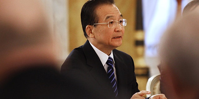 Nov. 23: Chinese Prime Minister Wen Jiabao speaks during his meeting with his Russian counterpart Vladimir Putin, in St.Petersburg, Russia.