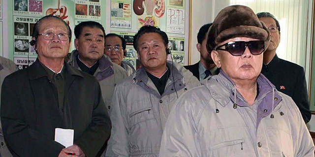 Nov. 24: In this undated photo by Korean Central News Agency via Korea News Service, North Korean leader Kim Jong Il visits a medical school in Pyongyang, North Korea.