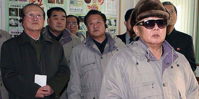 Nov. 24: In this undated photo by Korean Central News Agency via Korea News Service, North Korean leader Kim Jong Il visits a medical school in Pyongyang, North Korea.