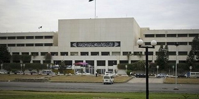 In the June 29, 2010 photo, the Pakistani Parliament in Islamabad, Pakistan is shown.