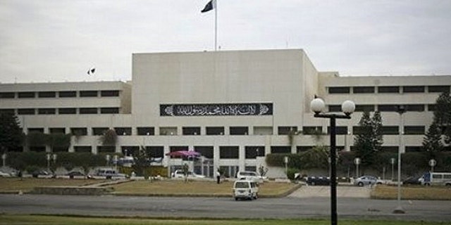 In the June 29, 2010 photo, the Pakistani Parliament in Islamabad, Pakistan is shown.