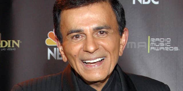 FILE - In this Oct. 27, 2003, file photo, Casey Kasem poses for photographers after receiving the Radio Icon award during The 2003 Radio Music Awards at the Aladdin Resort and Casino in Las Vegas.