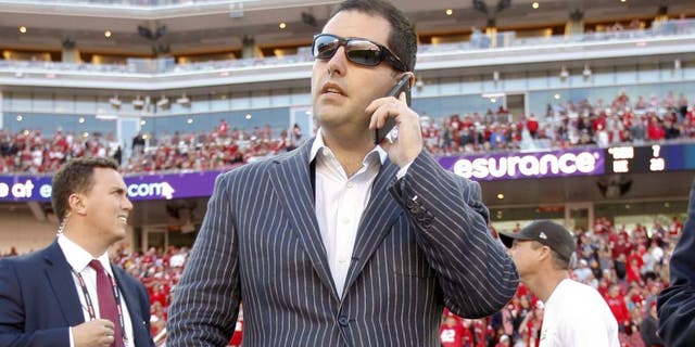 He followed in the footsteps of his famous football family. (Photo by Michael Zagaris/San Francisco 49ers/Getty Images)