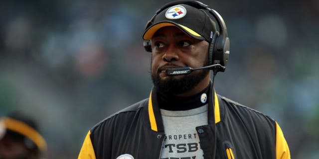 Nov 29, 2015; Seattle, WA, USA; Pittsburgh Steelers head coach Mike Tomlin walks on the side line against the Seattle Seahawks at CenturyLink Field. Mandatory Credit: Scott Olmos-USA TODAY Sports