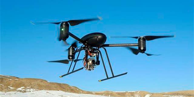 File photo of a drone, this one used by the Mesa County, Colo., Sheriff's Department.