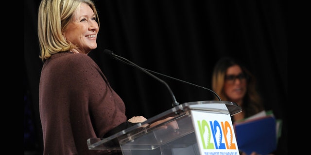 Dec. 12, 2012: Martha Stewart appears backstage at "12-12-12" The Concert for Sandy Relief in New York.