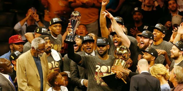LeBron James brought the Cavaliers back from 3-1 to beat the Golden State Warriors in the 2016 NBA Finals. It was the first NBA title for the Cleveland Cavaliers. (BECK DIEFENBACH/AFP/Getty Images)
