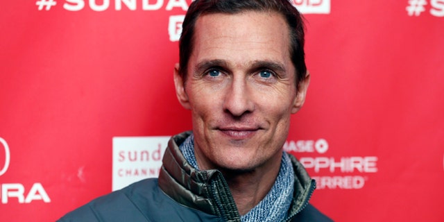 Cast member Matthew McConaughey poses at the premiere of "Mud" during the 2013 Sundance Film Festival on Saturday, Jan. 19, 2013 in Park City, Utah.