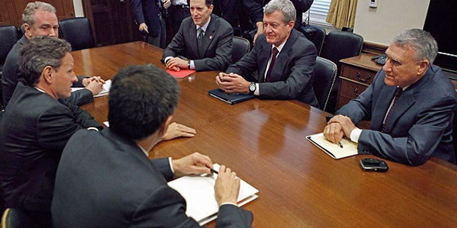Dec. 1: Treasury Secretary Timothy Geithner, OMB Director Jacob Lew, Rep. Dave Camp (R-MI), Senate Finance Committee Chairman Max Baucus (D-MT) and Sen. Jon Kyl (R-AZ) meet to discuss extending Bush-era tax cuts in Washington.