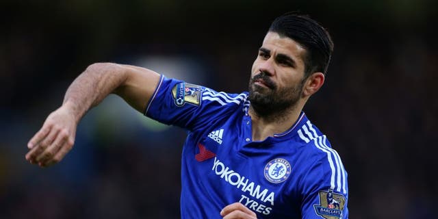 LONDON, ENGLAND - FEBRUARY 07 : Diego Costa of Chelsea during the Barclays Premier League match between Chelsea and Manchester United at Stamford Bridge on February 7, 2016 in London, England. (Photo by Catherine Ivill - AMA/Getty Images)