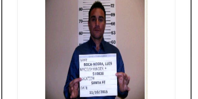 Photo released by the Santa Fe Police Department shows Luis Villalba Boca-Negra, 45, who is a suspect in the a jewelry heist worth just over $1 million.