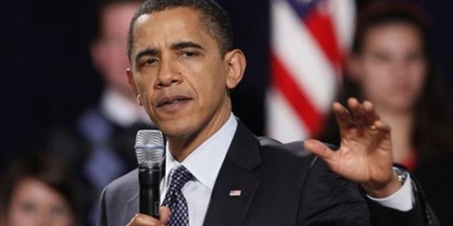 Dec. 4: President Obama gestures while making remarks at Lehigh Carbon Community College in Schnecksville, Pa. (AP).