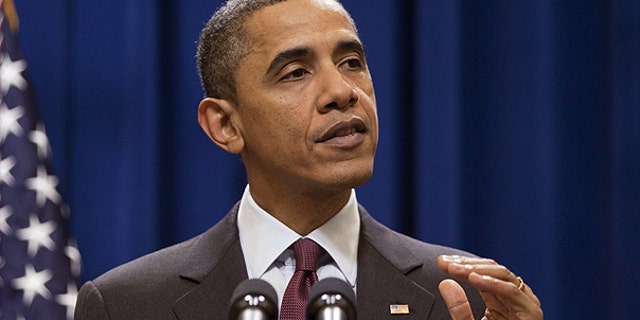 Dec. 4: President Obama gestures during a statement on the US-Korea Free Trade Agreement. Obama said he isn't happy Senate Republicans blocked legislation Saturday that would have extended tax cuts for the middle-class.