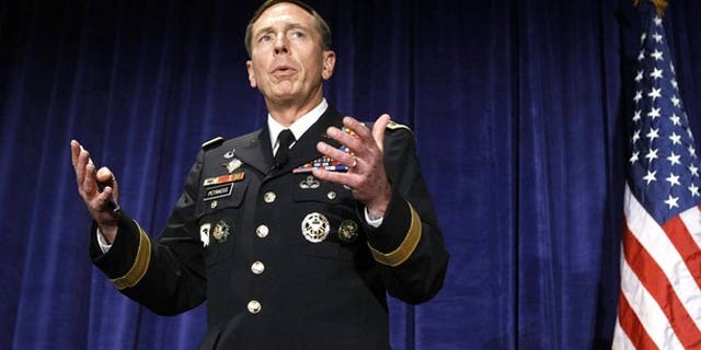Gen. David Petraeus speaks in October (AP).