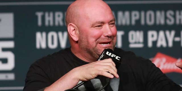 UFC president Dana White answers a question during the UFC 205 press conference at The Theater at Madison Square Garden on November 10, 2016 in New York City.