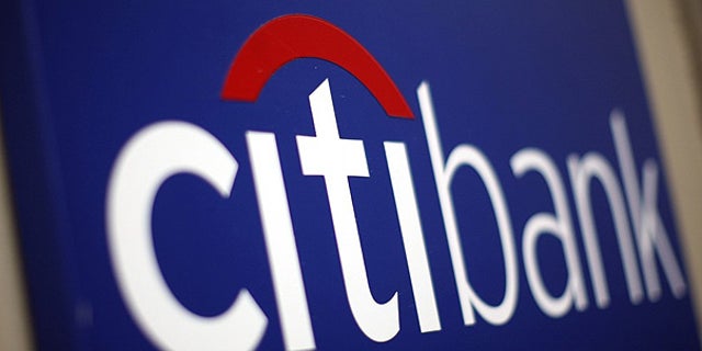 A Citibank sign on a bank branch in midtown Manhattan, New York.