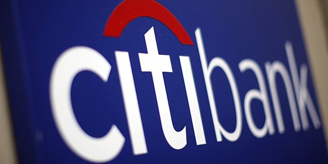 A Citibank sign on a bank branch in midtown Manhattan, New York.