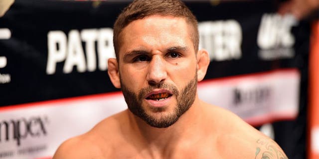 FAIRFAX, VA - APRIL 04: Chad Mendes stands in his corner before facing Ricardo Lamas in their featherweight fight during the UFC Fight Night event at the Patriot Center on April 4, 2015 in Fairfax, Virginia. (Photo by Josh Hedges/Zuffa LLC/Zuffa LLC via Getty Images)