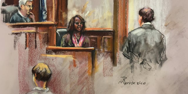 Dylann Roof, bottom left, in court last week.