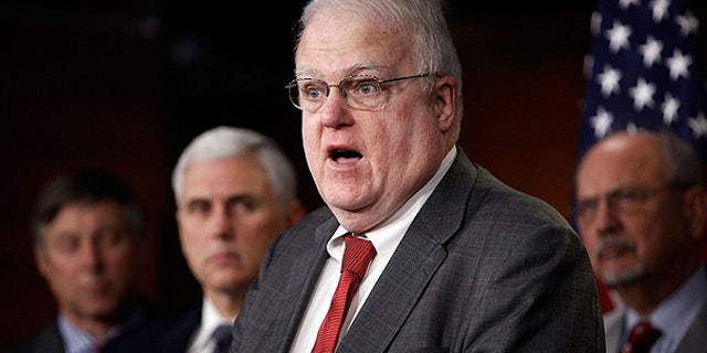 Rep. James Sensenbrenner, R-Wis., at a news conference in Washington last year.