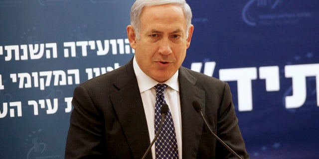 Dec. 8: Israeli Prime Minister Benjamin Netanyahu talks during a meeting of local council heads in Herzliya, near Tel Aviv, Israel.