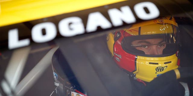 JOLIET, IL - SEPTEMBER 14: Joey Logano, driver of the #22 Shell-Pennzoil Ford, during practice for the NASCAR Sprint Cup Series Geico 400 at Chicagoland Speedway on September 14, 2013 in Joliet, Illinois. (Photo by Jeff Zelevansky/NASCAR via Getty Images) *** Local Caption *** Joey Logano