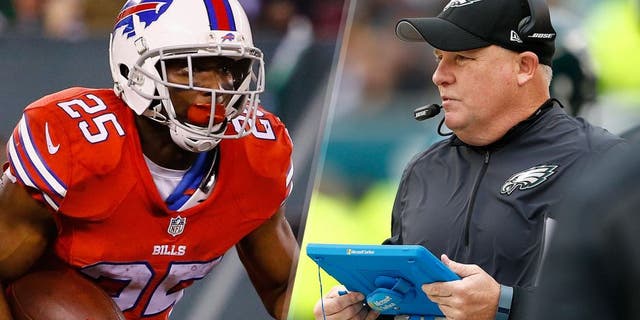 LeSean McCoy #25 of the Buffalo Bills runs against the New York Jets during their game at MetLife Stadium on November 12, 2015 in East Rutherford, New Jersey. (Photo by Al Bello/Getty Images) Head coach Chip Kelly of the Philadelphia Eagles in the sideline in the second quarter against the Tampa Bay Buccaneers at Lincoln Financial Field on November 22, 2015 in Philadelphia, Pennsylvania. (Photo by Rich Schultz/Getty Images)