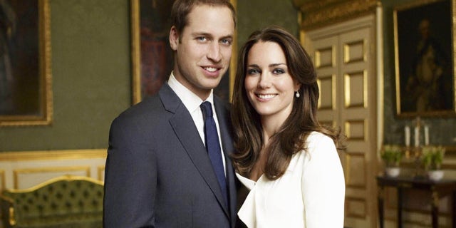 This is one of two official portrait photographs taken on Nov. 25, 2010 in the Council Chamber in the State Apartment in St James Palace, London and released by Clarence House Press Office on Sunday Dec. 12, 2010 to mark the engagement of Britain's Prince William and Catherine Middleton.