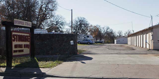 Dec. 15, 2015: A commercial storage unit facility is shown where two children were found dead in Redding, Calif.