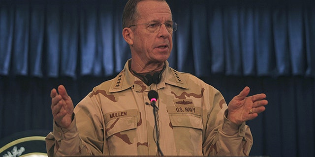 Dec. 17: Adm. Mike Mullen of the U.S., chairman of the Joint Chiefs of Staff, during a press conference with U.S. ambassador to Afghanistan, Karl Eikenberry, not in photo, in Kabul, Afghanistan.